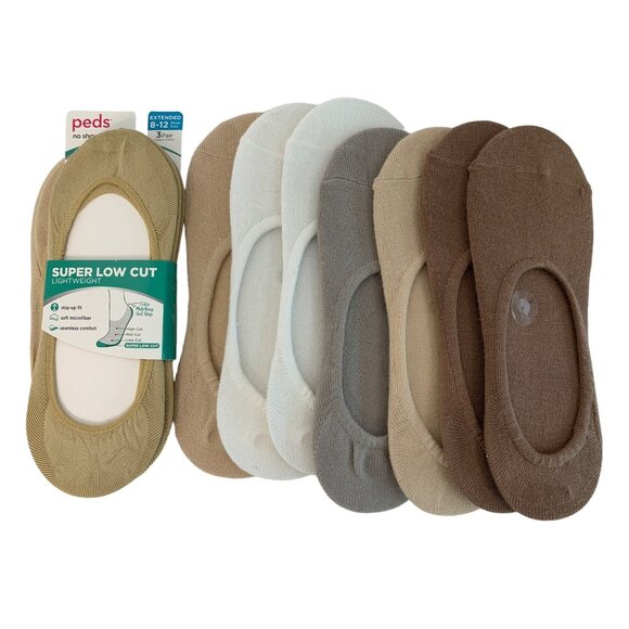 Peds and others Accessories - Lot of 11 womens sock liners Peds No Show Low Cut Socks Neutral Colors 8-12 7276